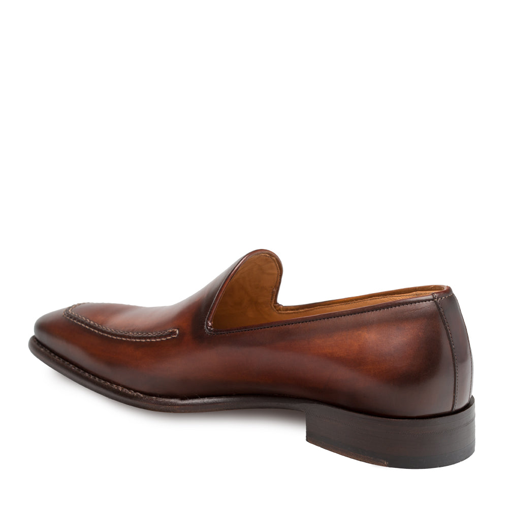 Mens Mezlan Curtana Dress Shoe Loafer in Cognac