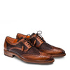 Mens Mezlan Haydn Calfskin Wingtip Oxford Dress Shoe in Cognac 4   - from alligatorwarehouse.com