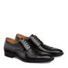Mens Mezlan Republic Calfskin Cap Toe Blucher Dress Shoe in Black 4   - from alligatorwarehouse.com