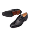 Mens Mezlan Republic Calfskin Cap Toe Blucher Dress Shoe in Black 2   - from alligatorwarehouse.com