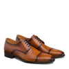 Mens Mezlan Republic Calfskin Cap Toe Blucher Dress Shoe in Tan 4   - from alligatorwarehouse.com