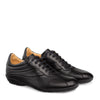 Mens Mezlan Luka Calf & Deerskin Sneaker in Black 4   - from alligatorwarehouse.com