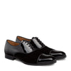 Mens Mezlan Pio Formal Patent Calf & Velvet Dress Tuxedo Shoe in Black - LAST CALL 10 4   - from alligatorwarehouse.com