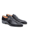 Mens Mezlan Travis Calfskin Monkstrap Dress Shoe in Black 4   - from alligatorwarehouse.com