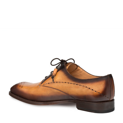 Mens Mezlan Entourage Medallion Toe Dress Shoe in Mustard 3   - from alligatorwarehouse.com