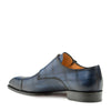 Mens Mezlan Valkyrie Double Monkstrap Plaid Calfskin Dress Shoe in Honey 3   - from alligatorwarehouse.com