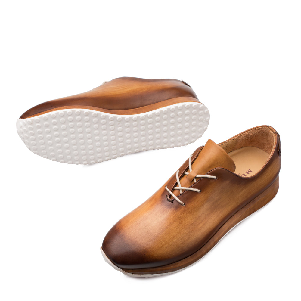 Mens Mezlan Brahman Dress Sneaker in Cognac