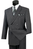 Mens Classic Wool Feel Double Breasted Suit in Heather Grey 9 SO1DC900-1_HEATHERGRAY_36S  - from alligatorwarehouse.com
