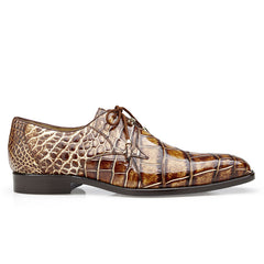 Belvedere Alfred Alligator Shoe in Caramel